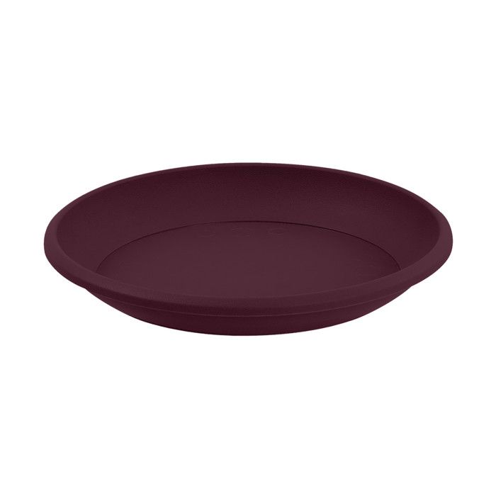 EDA Sottovaso Universale Per Vaso Osaka 40 Cm – Diametro 30 Cm, Rosso Borgogna, Anti-UV, Prodotto In Francia