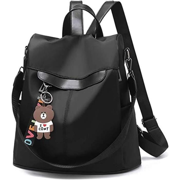 Mnsruu Sac à Dos Femme Motif Chats - Sac Tendance Multi-Poches Polyvalent Et Élégant
