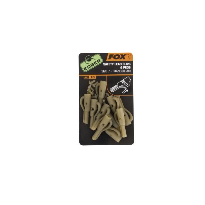 Clips Plomb Fox Edges CAC807 - Lot De 10, Taille 7, Couleur Camouflage, Pour Pêche à La Carpe Avec émerillons - 11