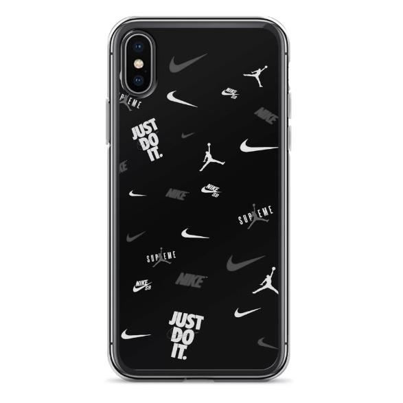 Coque iPhone X XS Nike Supr me Jordan Logo accessoire