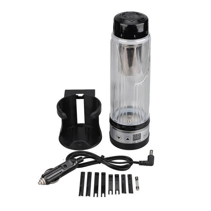 750ml Bouteille Électrique Tasse Voiture Acier Inox Bouilloire Chauffe-Eau 12V