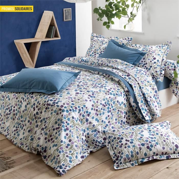 Housse De Couette 240x260cm Fleurs De Pivoine Vintage - Parure Lit 2 Personnes Microfibre Douce Avec 2 Taies D'Oreiller 65x65cm