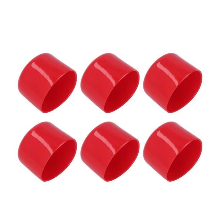 100 Protections De Filetage PVC Souple - Diamètre Intérieur 13mm - Noir - Marque Uxcell