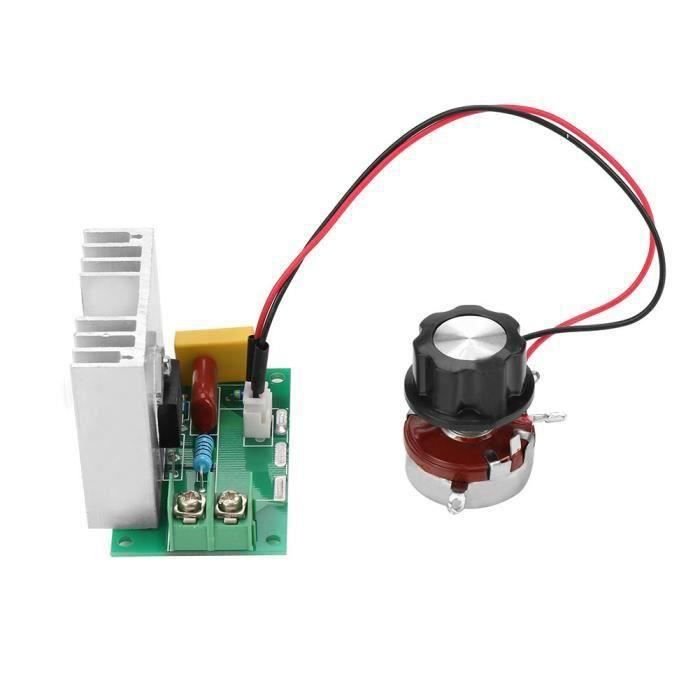 Variateur De Vitesse Moteur AC 2000W - Réglable 50-220V, 25A, Pour Contrôle De Puissance Et Gradation