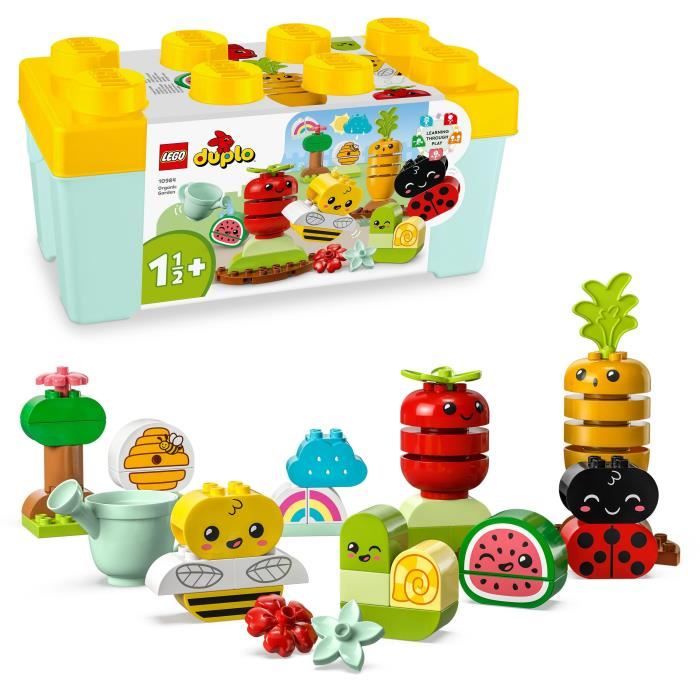 LEGO® DUPLO My First 10984 Le Jardin Bio, Jouets Éducatif à Empiler pour Bébés Dès 1,5 An