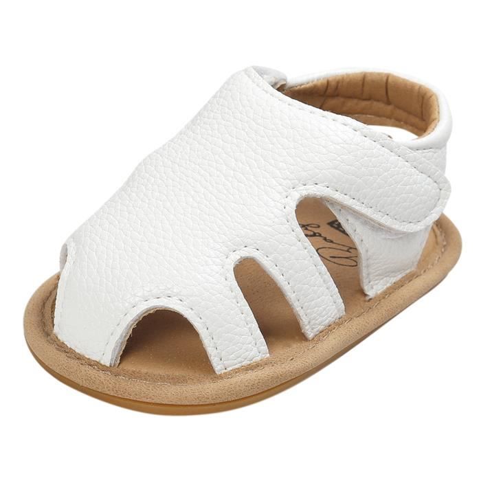 Sandales Bebe Garcon Fille Chaussures Antiderapant Ete Blanc Blanc Cdiscount