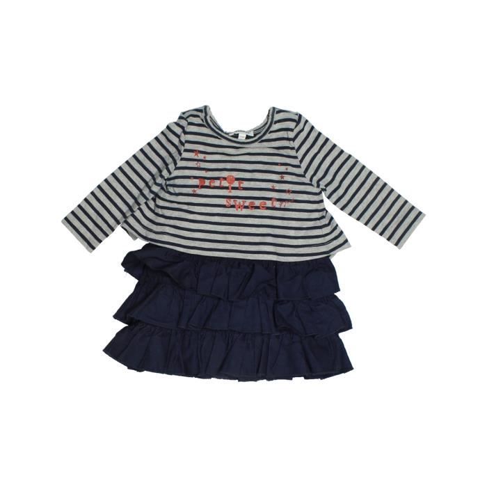 Robe Bebe Fille 3 Pommes 6 Mois Noir Hiver Vetement Bebe Noir Cdiscount Pret A Porter