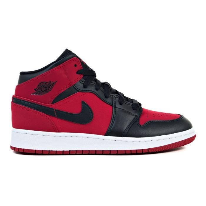 Chaussures Nike Air Jordan 1 Mid BG Rouge - Achat / Vente ...