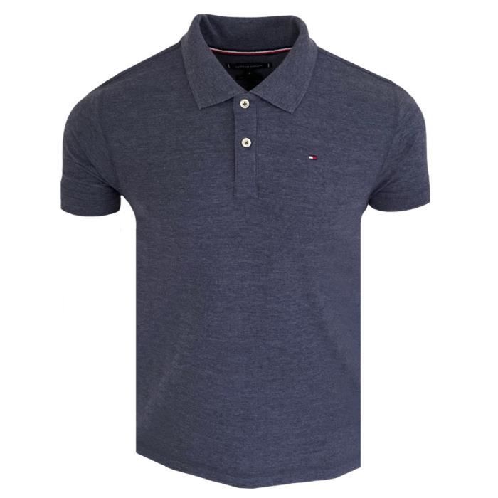 Polo Tommy Hilfiger homme Polo TH C87 gris marine Gris Cdiscount Pret a Porter