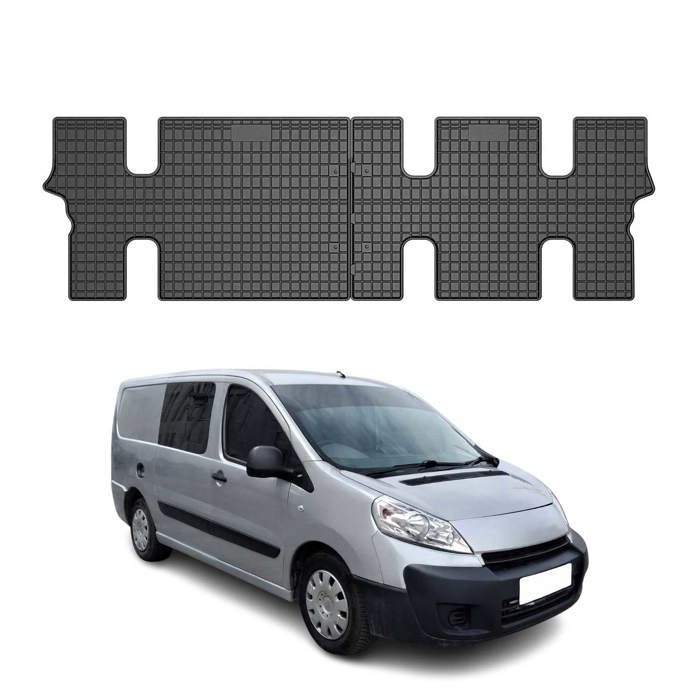 Tapis Sur Mesure Velours Peugeot Expert II 2007-2016 - Moquette Noire MTM Sport