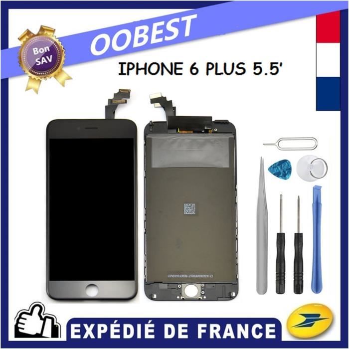 Écran LCD Complet Avec Vitre Tactile Pour IPhone 6 Plus - Monté Sur Châssis Noir Ou Blanc - Neuf Générique