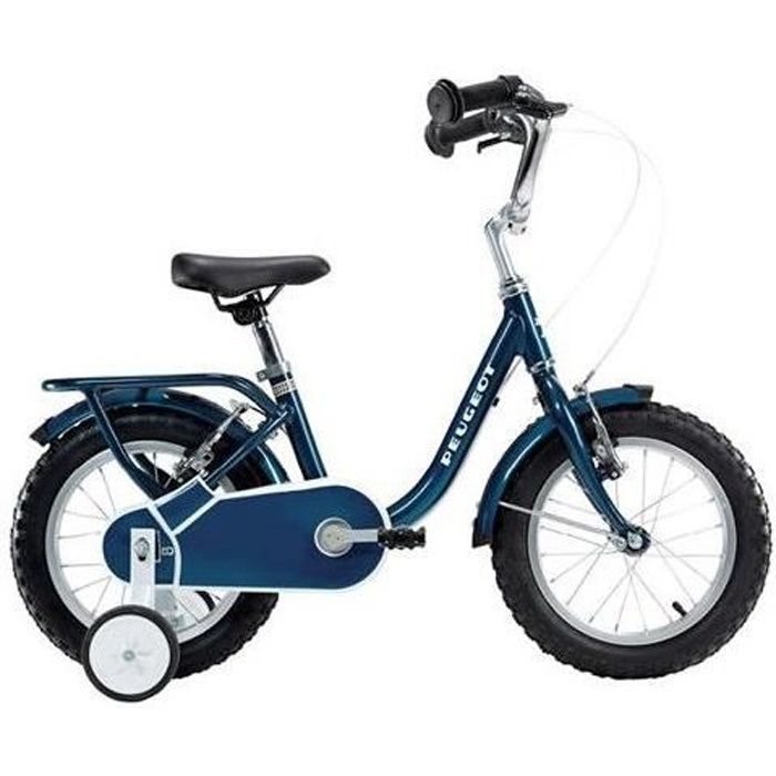 Velo 14" enfant PEUGEOT Legend stabilisateur Bleu retro vintage NEUF child bike 