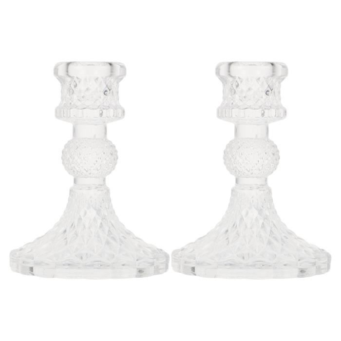 Bougeoirs En Céramique Verte - Lot De 2 - 2x1,6 Pouces - Résistants à La Chaleur, Avec Plateau - Pour Thé Lights, Petites Bougies