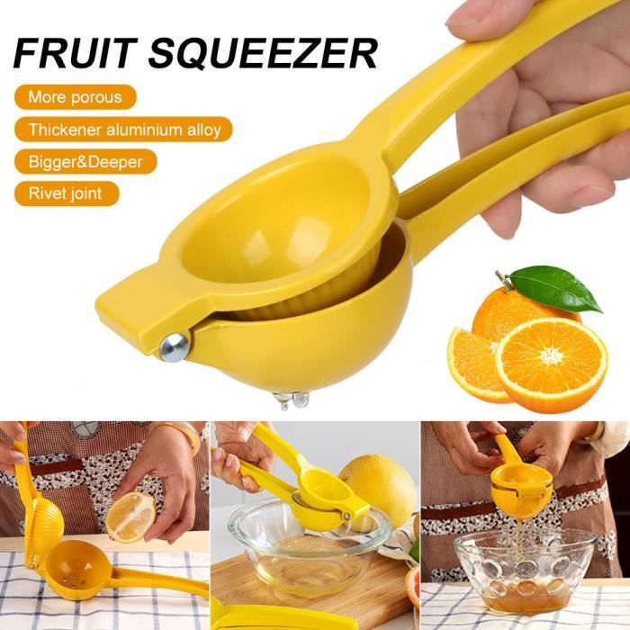 Presse-agrumes Manuel En Acier Inoxydable Bleu - 2 Pièces Pour Citrons, Oranges (marque CYFUN)