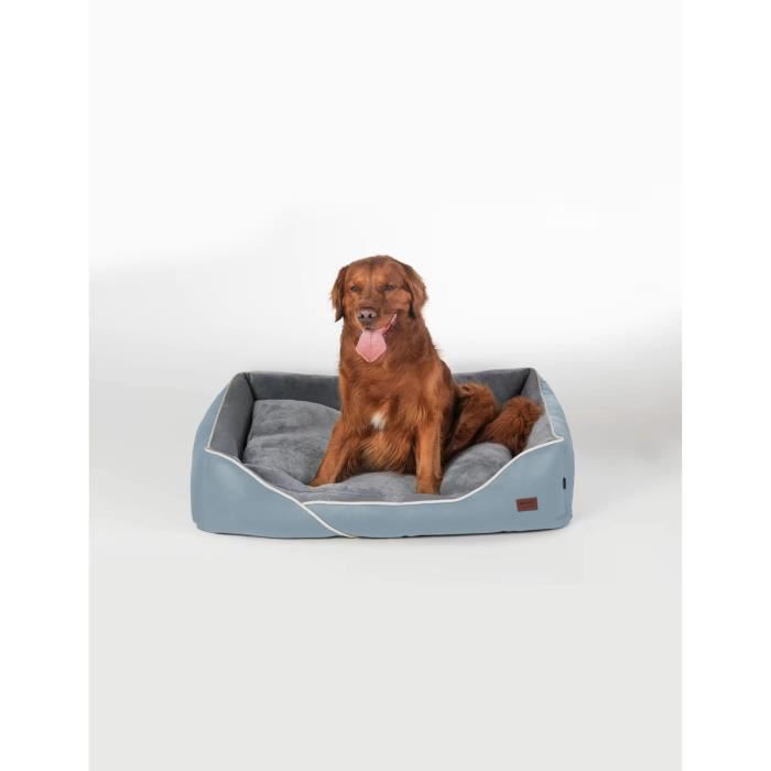RAIKOU lit orthopédique pour chiens petits et grands, tapis moelleux pour chien, matelas lavable pour chien avec coussin, espace de