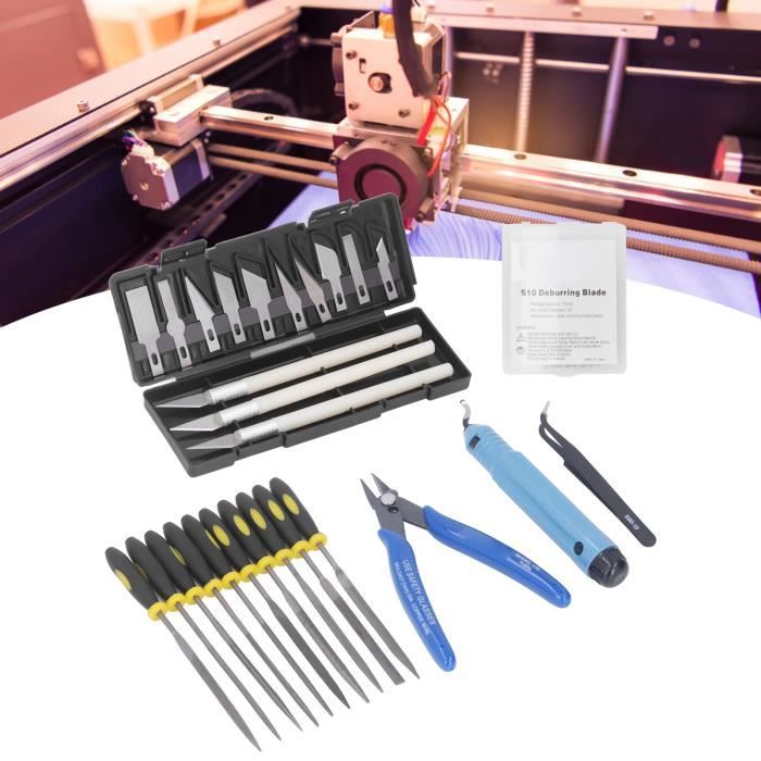 SALUTUYA accessoire d' 3D Kit d'outils d'imprimante 3D, modèle de couteau à  découper, ensemble d'outils de coupe informatique pour - Cdiscount  Informatique