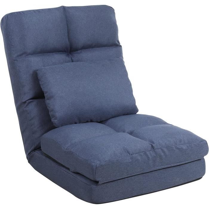 Coussin De Sol Réglable En 14 Positions, Chaise Japonaise Pliable 3 En