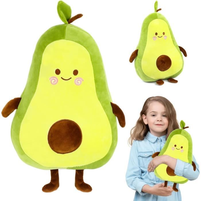DASIAUTOEM 45 Cm - Peluche D'avocat Douce - Cadeau De Pâques Pour Enfants - Jouet En Peluche - Coussin De Dossier De Canapé - Coussin Douillet Pour Voiture - Cadeau Pour Enfants