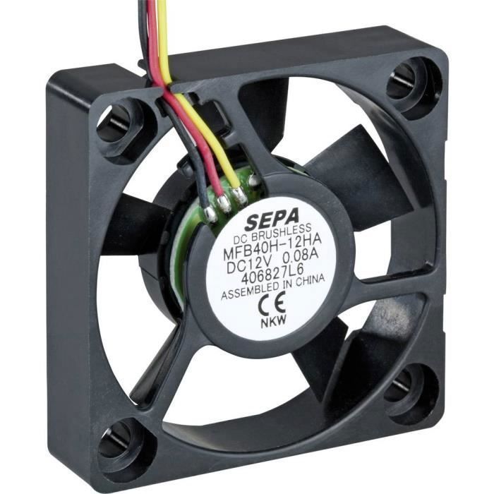 Ventilateur axial SEPA MFB40H05-BLI - 5 V-DC - 11.0 m³-h - 40 x 40 x 10 mm - Sepa