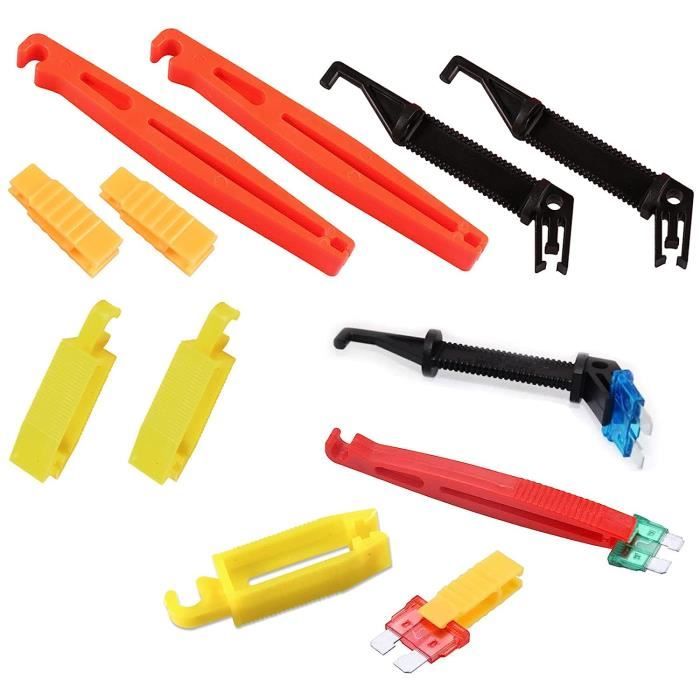 Kit De 8 Pinces à Fusible Auto - Extracteur Et Inserteur - Pour Voiture, Moto, Quad