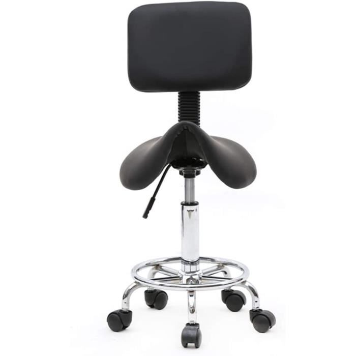 Tabouret Bas à Roulettes Avec Dossier - Coussin Rond Imperméable, 34x29x38 Cm, Polyvalent - 7