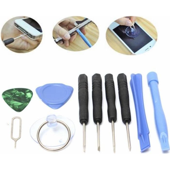 KIT OUTILS TOURNEVIS COMPLET IPHONE 6S PLUS DEMONTAGE REPARATION 11 PCES KIT OUTILS TOURNEVIS COMPLET IPHONE 6S PLUS DEMONTAGE REPARATION 11 PCES