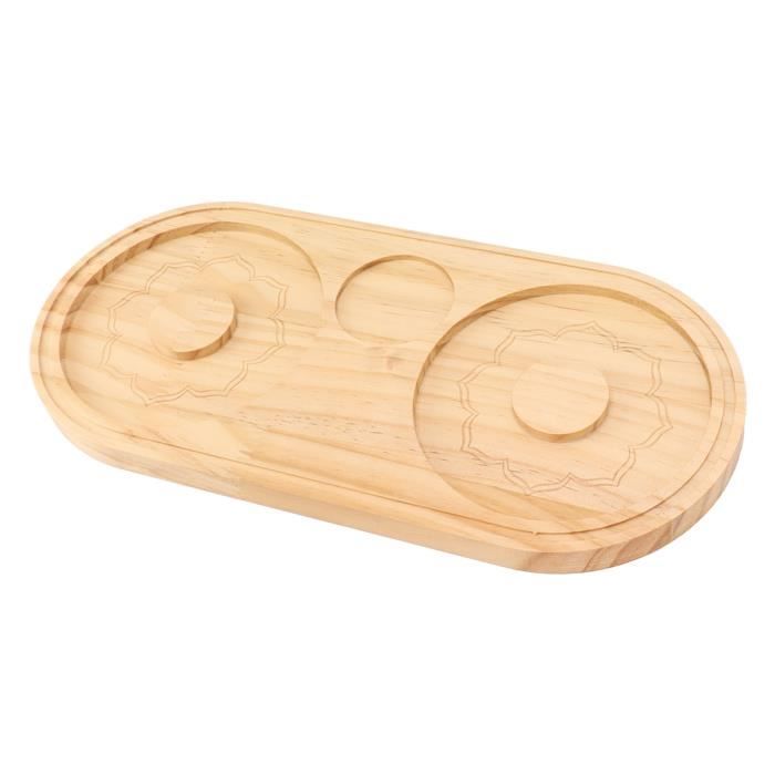 Rimmer Sel Et Sucre Double Support – En Bois De Pin Résistant à L'Eau, Pour Margarita, Cocktails, Bar
