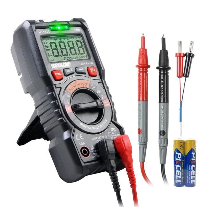 Multimètre digital voltmètre ampèremètre ohmmètre testeur électrique  numérique