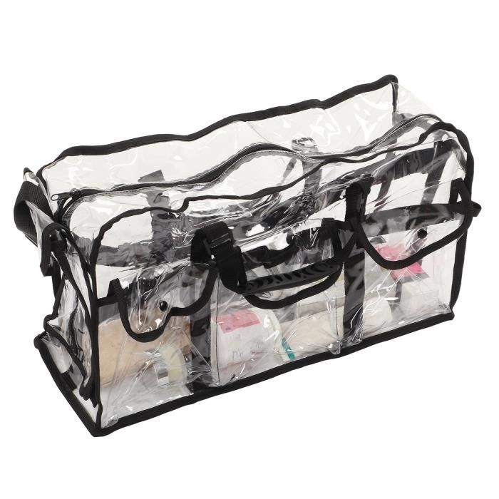 Sac Fourre-tout Transparent TotePrint - Imperméable, Grande Capacité 48x30x10 Cm - Idéal Travail, Shopping, Voyage