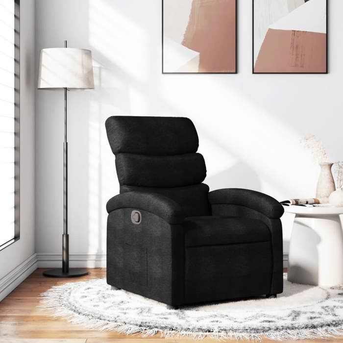 Fauteuil Inclinable Salon Marron - Dossier Basculant Et Repose-Pieds Intégré