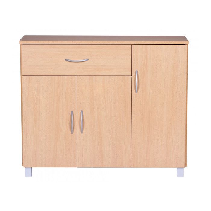 Enfilade tiroir hêtre JARRY & portes commode commode poignées en bois placard couloir Enfilade tiroir hêtre JARRY & portes commode commode poignées en bois placard couloir