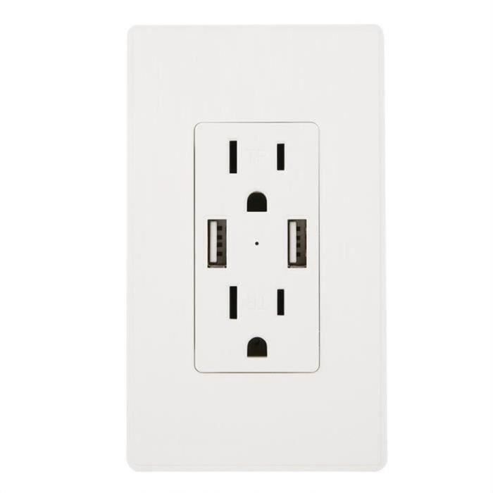 Prise Murale USB, Prise Murale USB 4 Prise Murale Électrique Prise