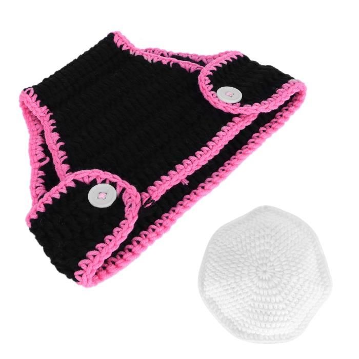 Xanewza Lot de 4PCS Nouveau-Né Photographie Prop - Chapeau, Écharpe, Baguette Magique, Cadre pour Crochet Costume d'Halloween et Accessoires Fête Magique Xanewza Lot de 4PCS Nouveau-Né Photographie Prop - Chapeau, Écharpe, Baguette Magique, Cadre pour Crochet Costume d'Halloween et Accessoires Fête Magique
