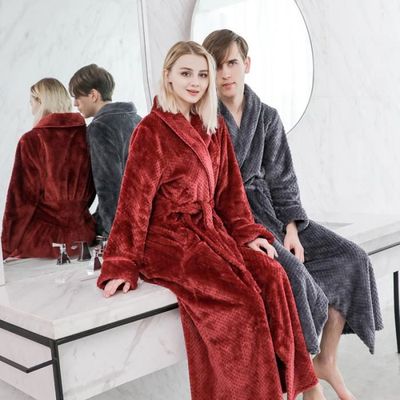 Robe De Chambre Femme Longue En Polaire - Douce, Chaude, Avec Poch - Taille S-3XL, Lavable Machine - Idéale Grossesse - 4