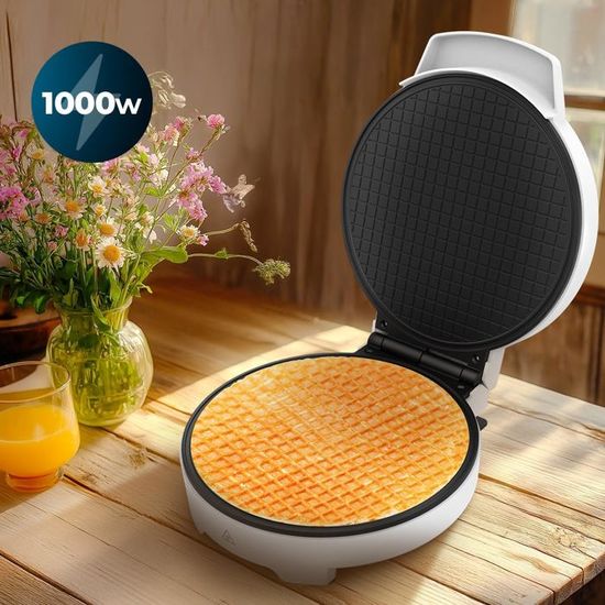 Gaufrier Cecotec Fun Gofrestone - 1000W - 1 Grande Gaufre Ou 5 Cœurs - Antiadhésif Sans PFOA