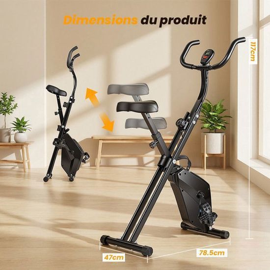 Vélo D’appartement YPOO – Résistance Magnétique Silencieuse, Appli, Support Tablette, Charge Max 160 Kg