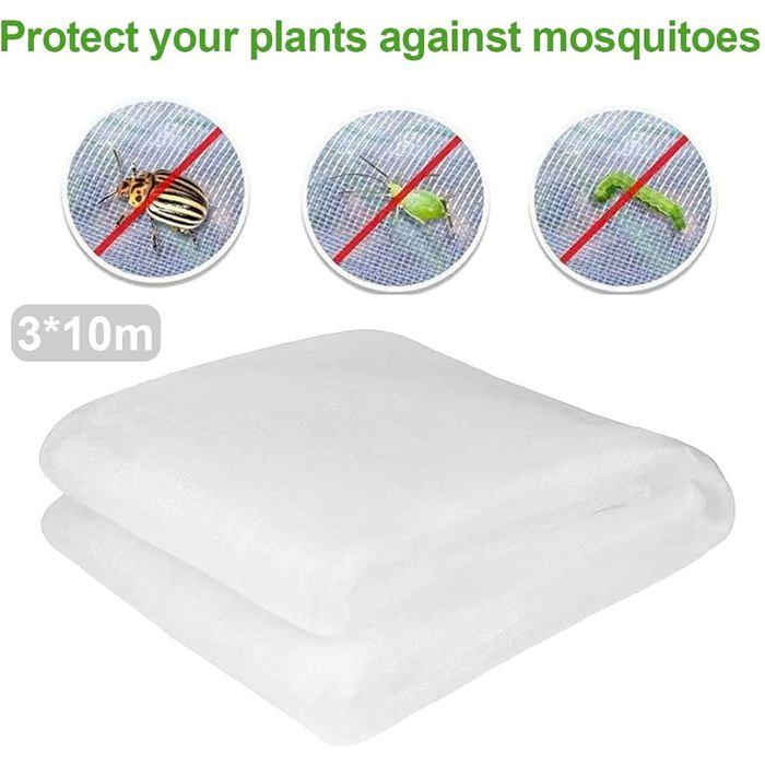 3x10m Filet Anti Insecte,Filet Anti-Insectes pour Plantes,Filet de ...