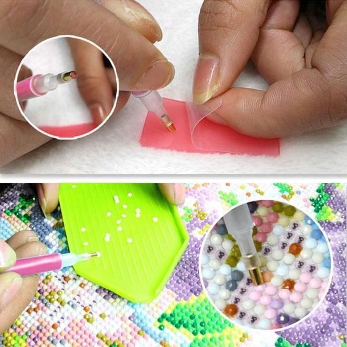 Rouleau Pour Art Au Diamant - Outil Créatif Pour Peinture Strass - Manche Ergonomique, Couverture Uniforme - 3