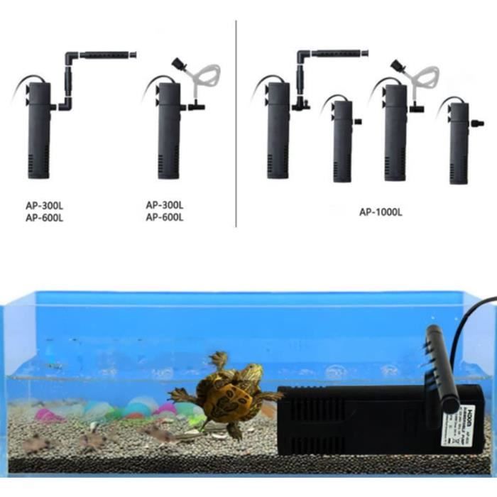 Accessoires de filtre pneumatique d'aquarium, Mini purificateur interne  pour Aquarium, filtre de média multicouche pour augmenter l'oxygène, pompe  à Air
