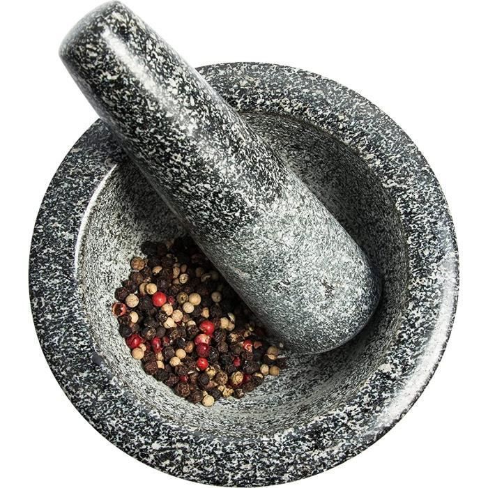 Le Mortier Et Le Pilon En Pierre De Granit Sont Des Ustensiles De Cuisine. Photo stock - Image du table, cuisine: 208111224