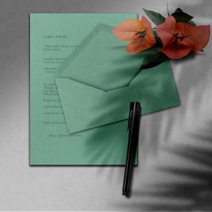 50X Sets De Papier À Lettres A4 Avec Enveloppes C6 - Couleur: Gris Foncé - Avec Doublure Blanche 50X Sets De Papier À Lettres A4 Avec Enveloppes C6 - Couleur: Gris Foncé - Avec Doublure Blanche