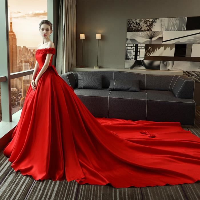 Robe de mariée online rouge tati