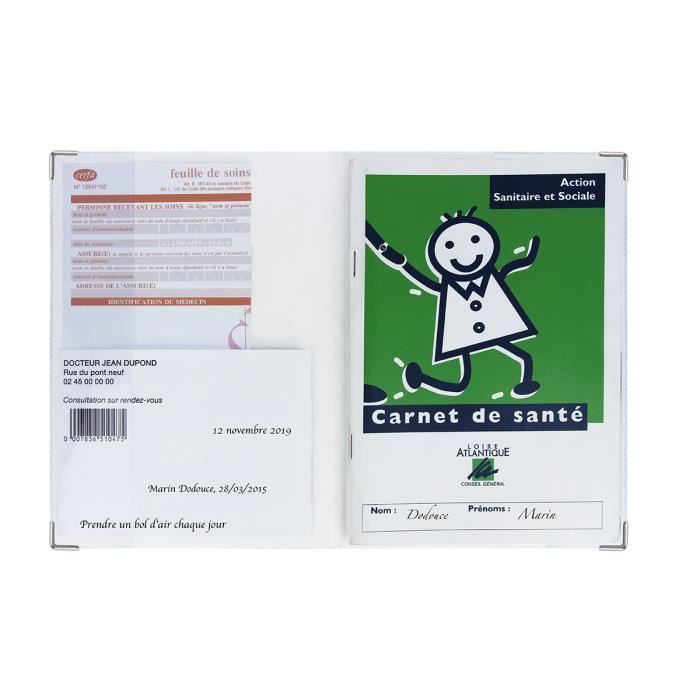 Protège carnet santé enfant personnalisable couleur motif en point Color  Pop - France - 22 x 16 cm - Cdiscount Puériculture & Eveil bébé