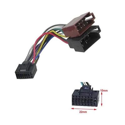 Adaptateur Câble Autoradio Alpine 16 Broches Vers ISO - Marque ADNAuto - Neuf - Référence 738982
