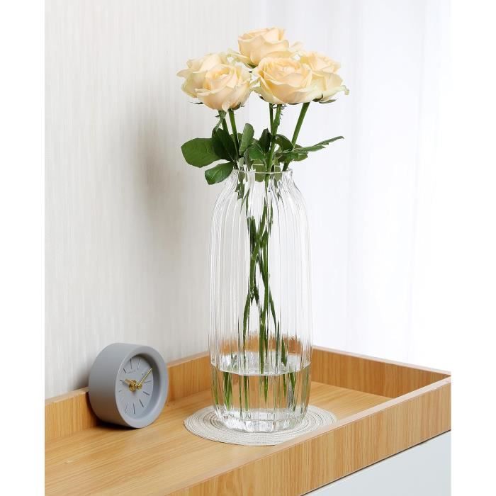 Vases en Cristal Transparent pour centres de Table, Vase Moderne Vases en Cristal Transparent pour centres de Table, Vase Moderne