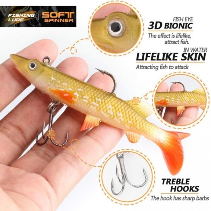 HEMOTON 4pièces Leurre Cuillère Métal Lot De Appâts Pour Eau