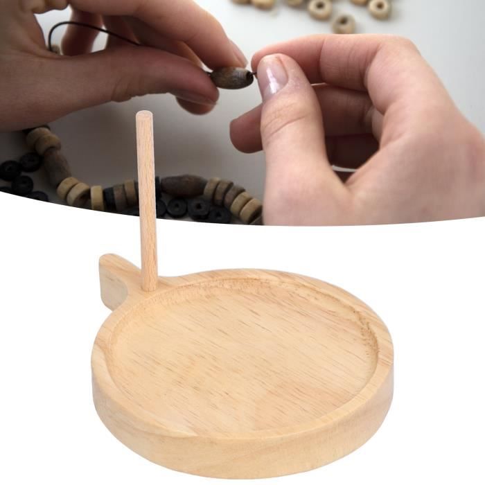 Dioche Enfileur de billes Machine à perler ronde en bois de hêtre chargeur  de perles pour enfiler des perles de bricolage - Cdiscount Maison