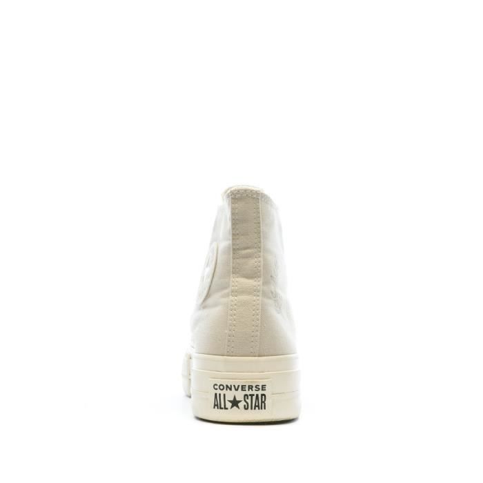 Converse beige store femme plateforme