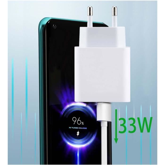 Pack Chargeur Rapide 5V + Câble USB-C 1m – Compatible Xiaomi Poco X4/X5