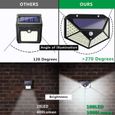 NEUFU Lampe Solaire étanche Extérieur 100 LED avec Détecteur de Mouvement Sécurité Jardin - Lumière Blanche-3